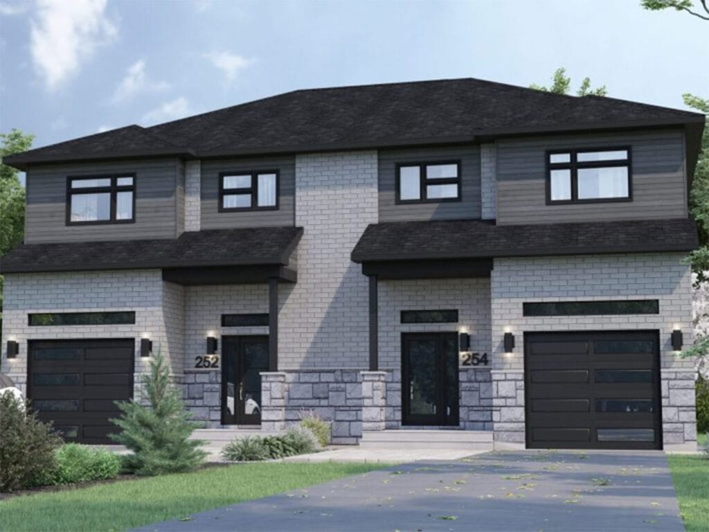 Maisons jumelées de deux étages au Domaine de la Rivière Nation