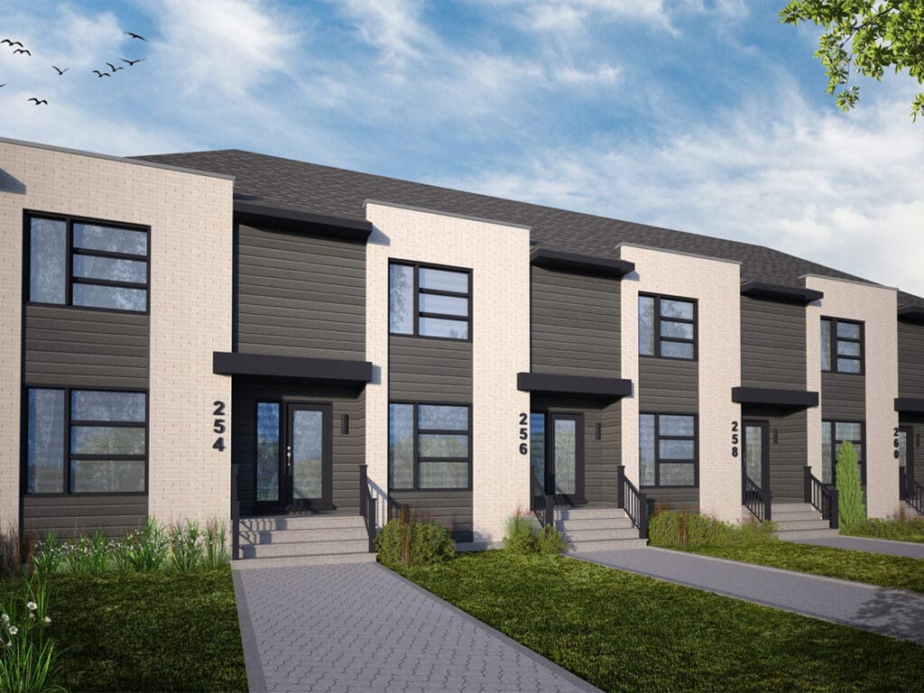 Bonsaï townhomes built by Solico