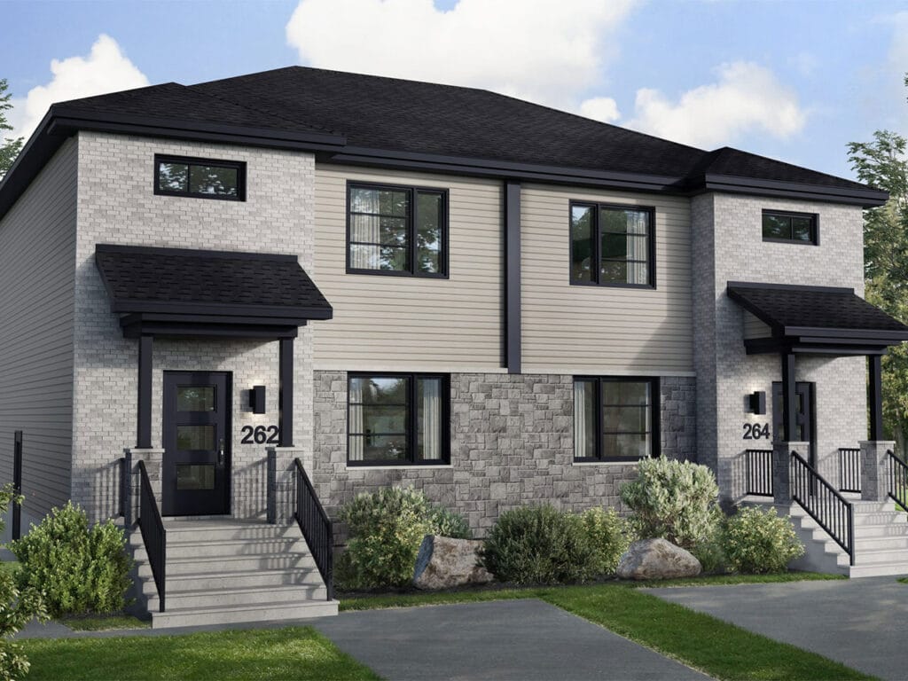 Crystal semi-detached duplex built by Solico