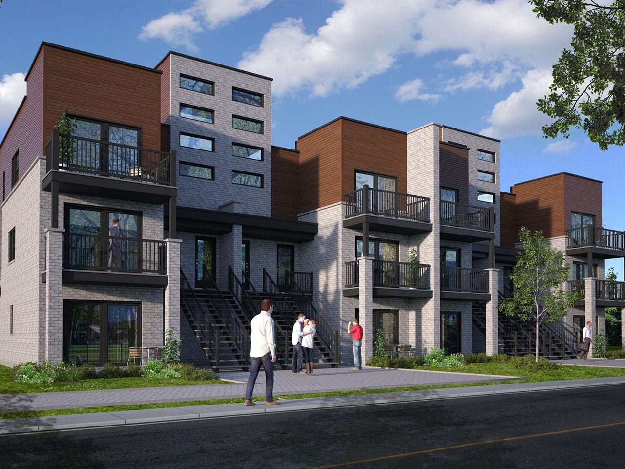 Triplex avec terrasse sur le toit, Le Plateau de la Capitale phase 53, à Hull